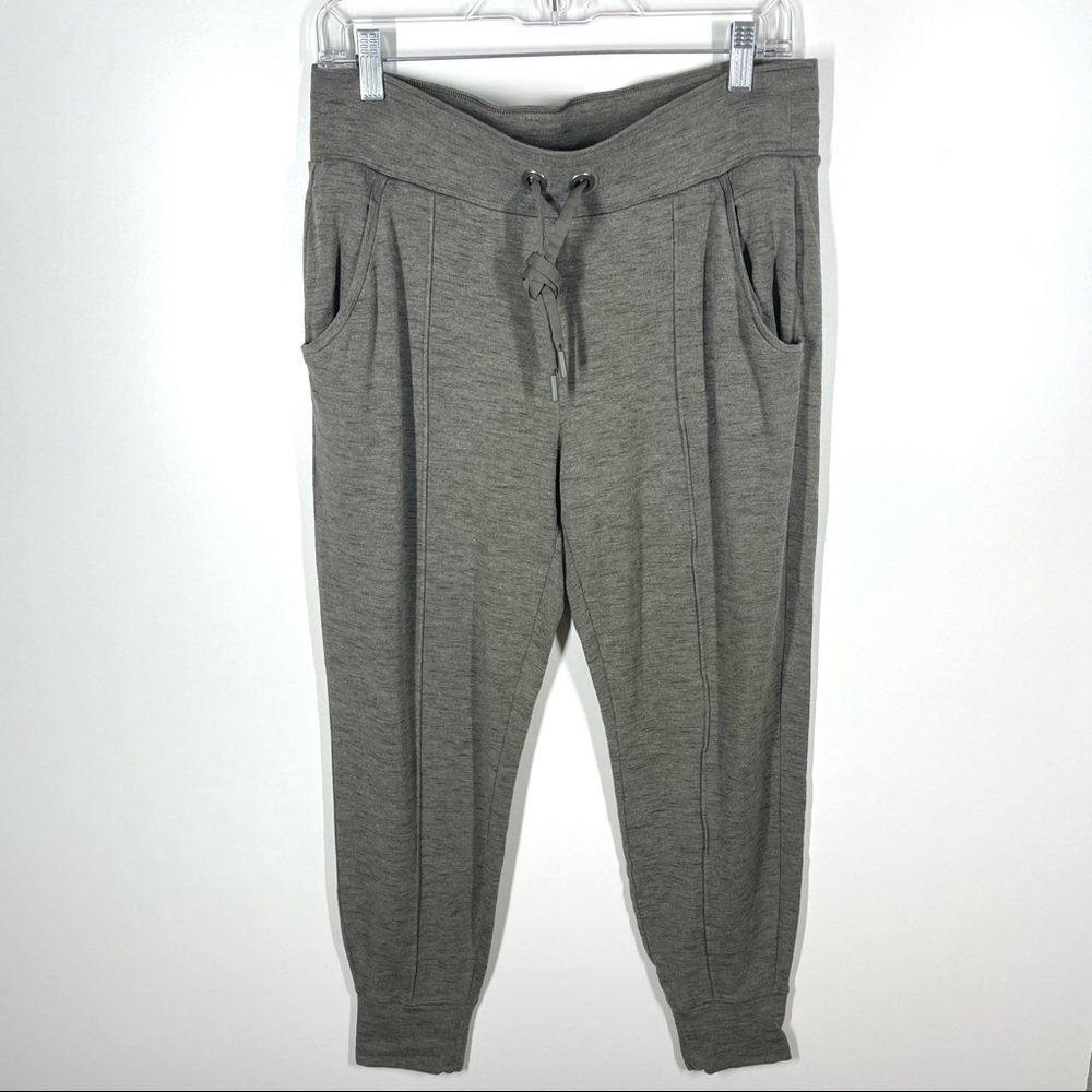 Athleta Heathered Olive Green Super Soft Joggers
